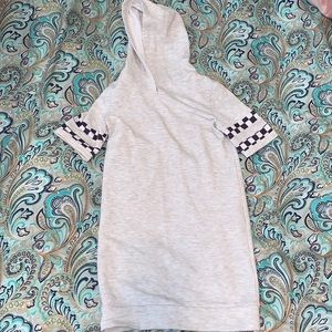 Gray hoodie dress